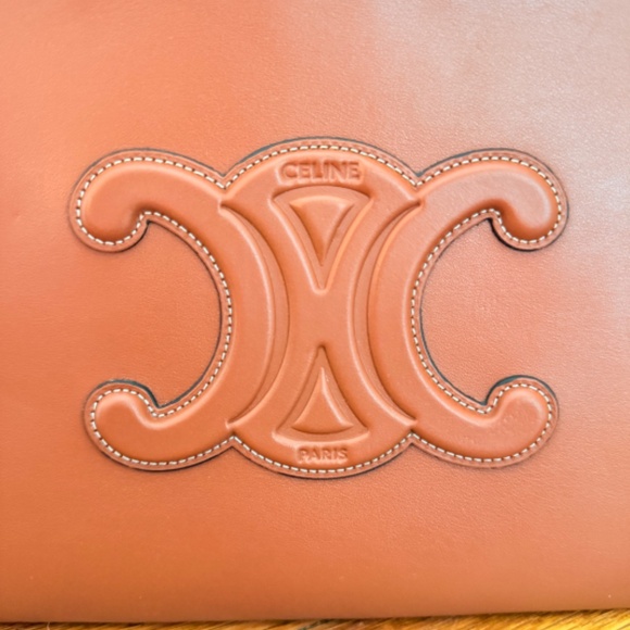 Celine Cuir Triomphe Small Pouch with Strap – Smooth Calfskin - NEW FROM PARIS - Picture 7 of 11